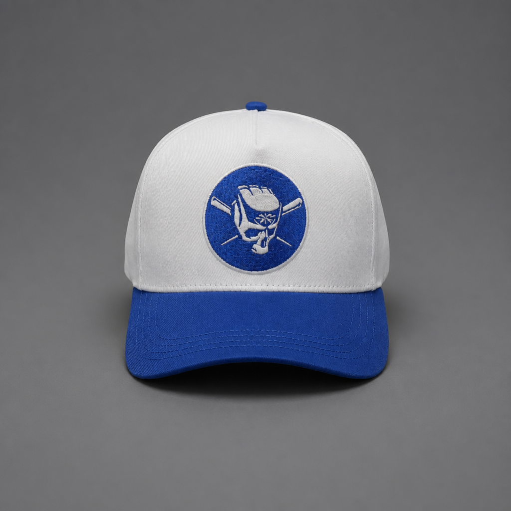 Gorra Beisbol «Blue» Old Skulls Parte delantera 