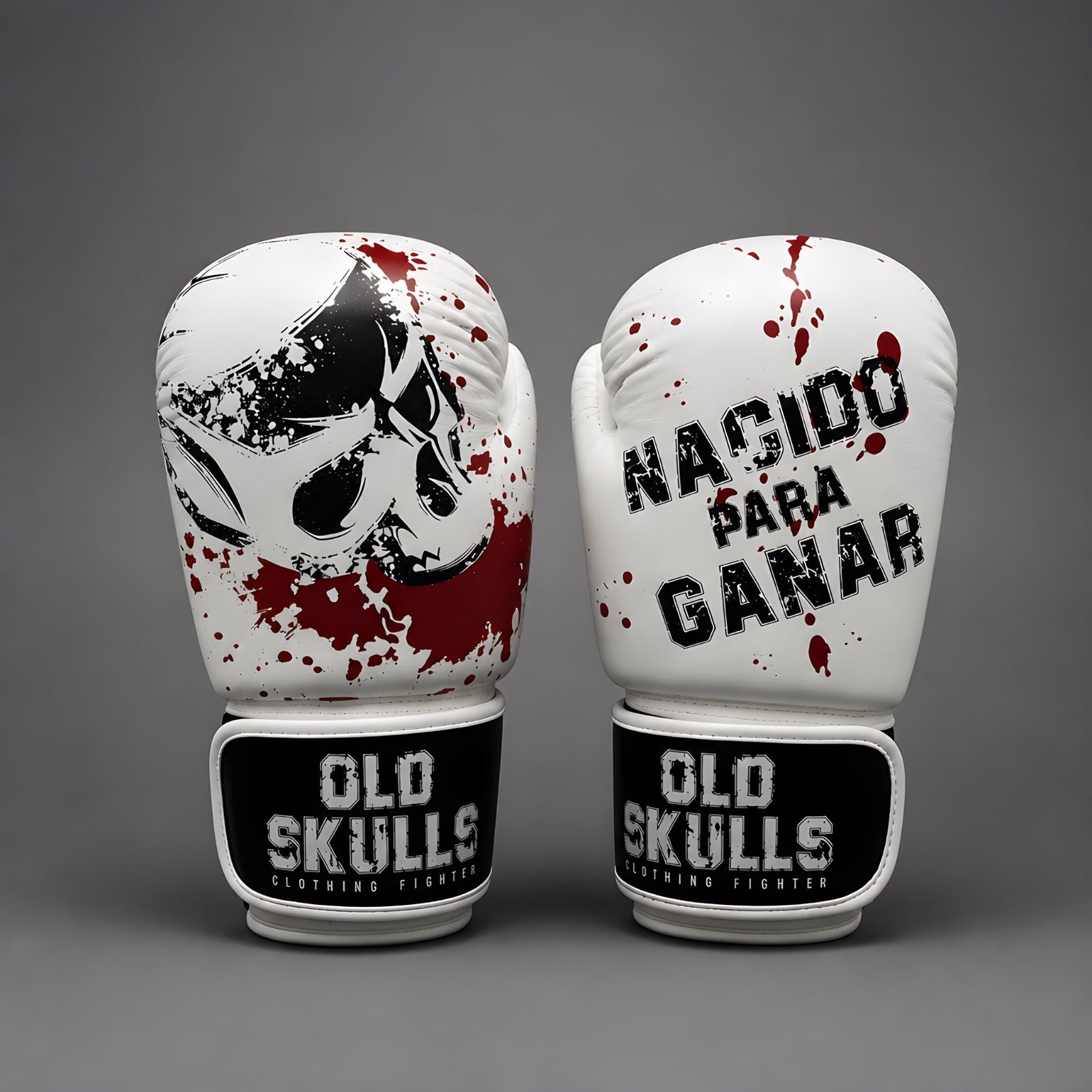 Guantes De Boxeo Old Skulls -White Edition- «Nacido Para Ganar»
