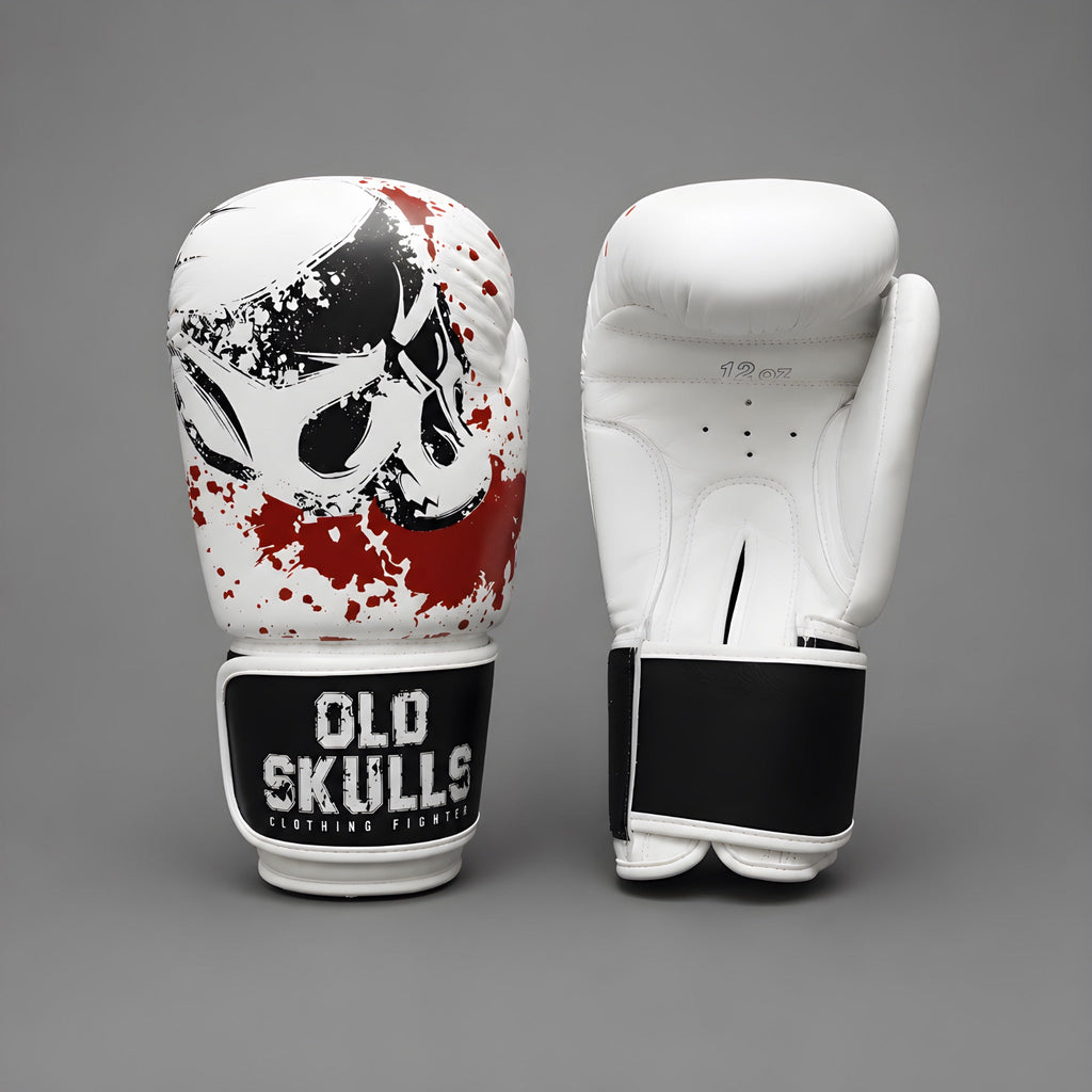 Guantes De Boxeo Old Skulls -White Edition- «Nacido Para Ganar»