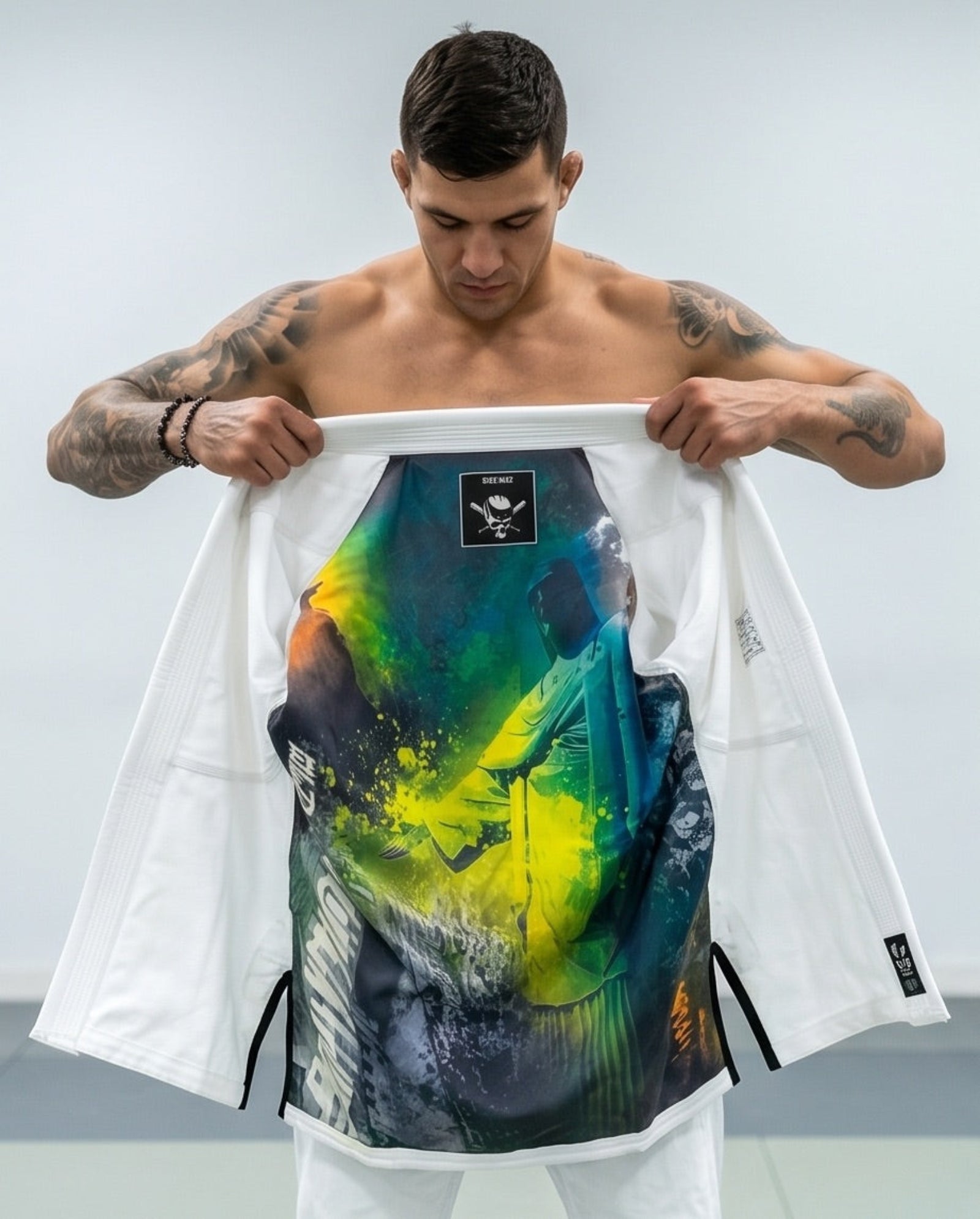 Kimono Jiu-Jitsu Old Skulls “ edición pixoart “ Diseño interior 