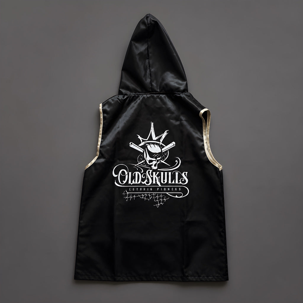 Kit Profesional De Boxeo Old Skulls  “ Black Venom Edition “ diseño espalda 