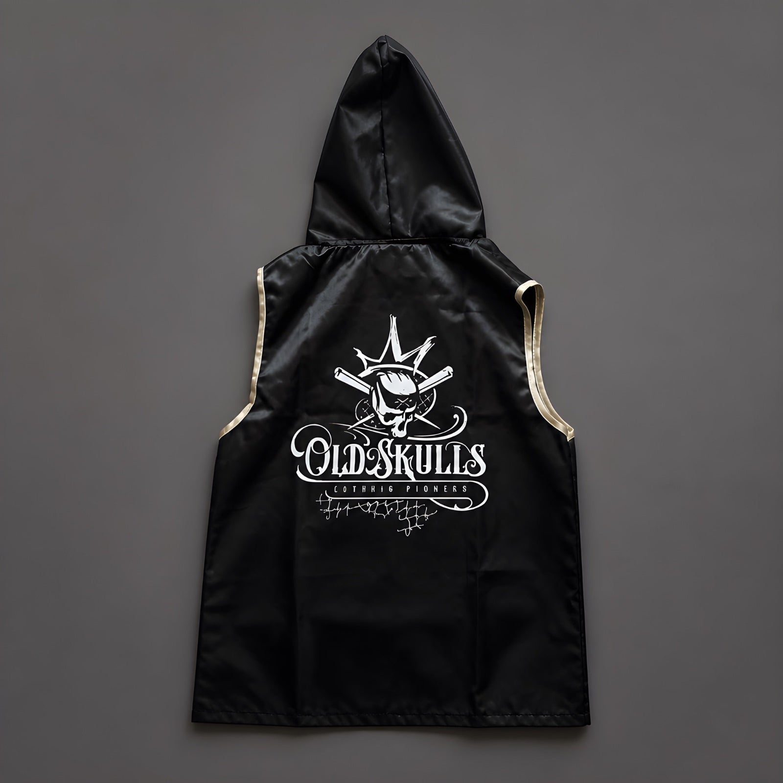 Kit Profesional De Boxeo Old Skulls  “ Black Venom Edition “ diseño espalda 