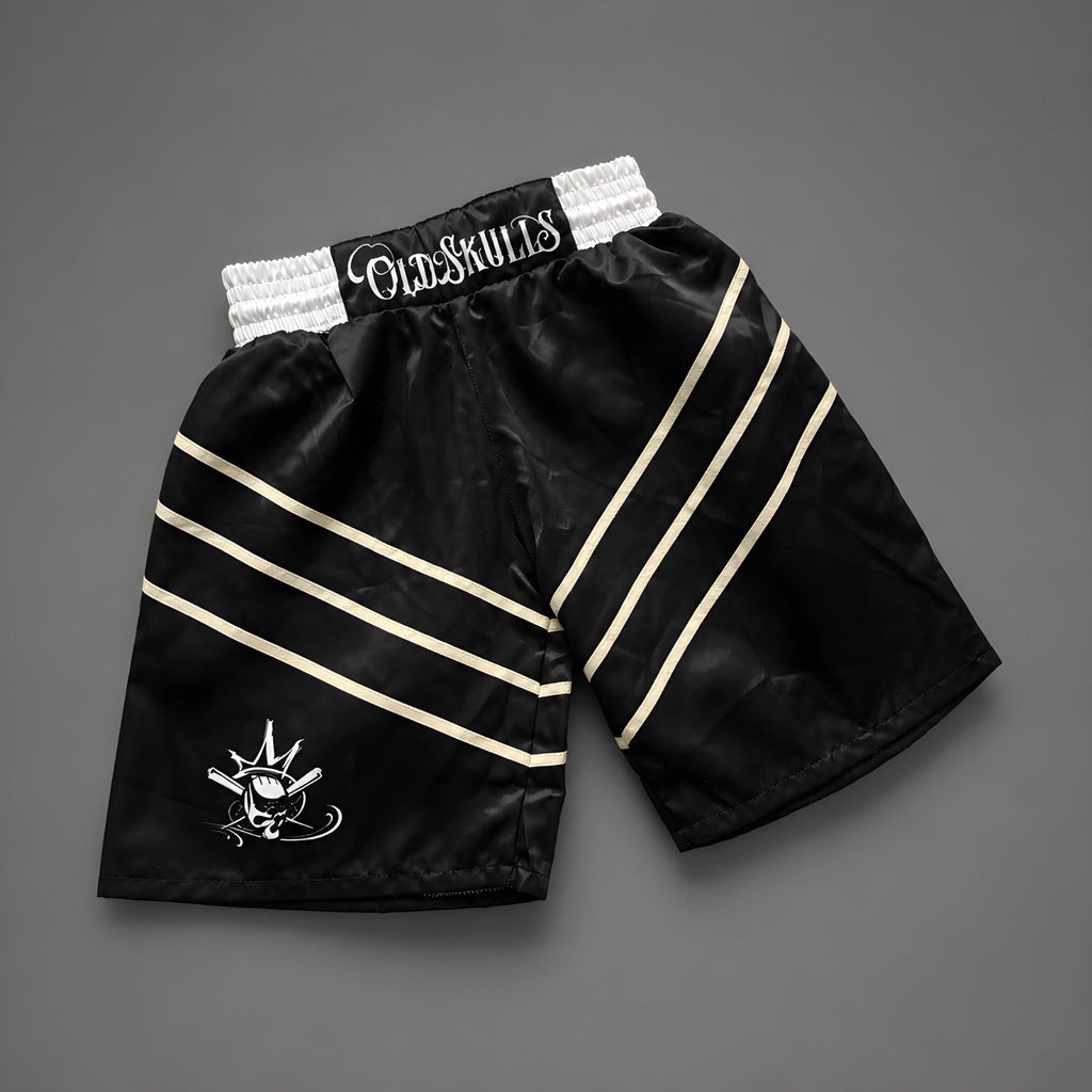 Kit Profesional De Boxeo Old Skulls  “Black Venom Edition “ short 