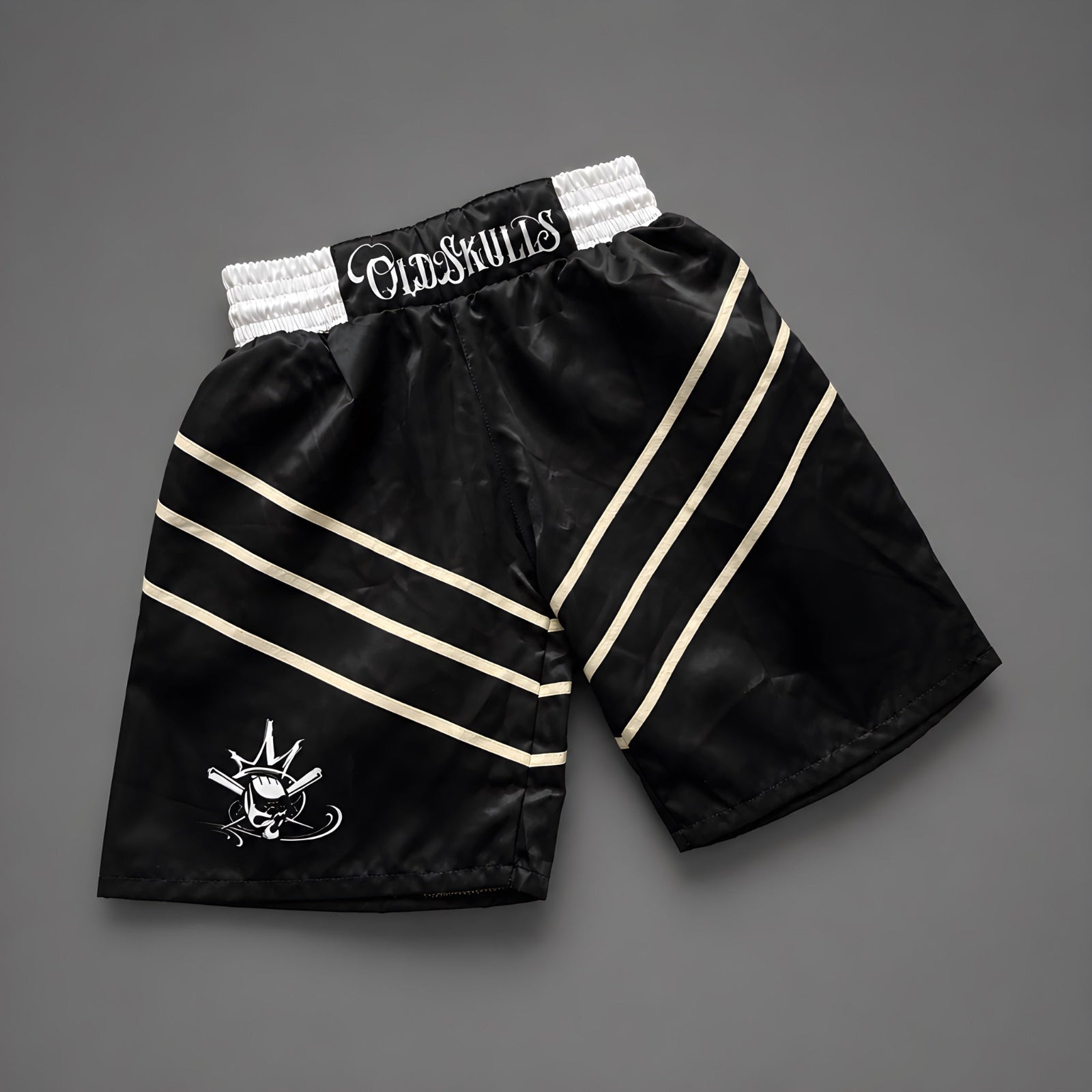 Kit Profesional De Boxeo Old Skulls  “Black Venom Edition “ short 