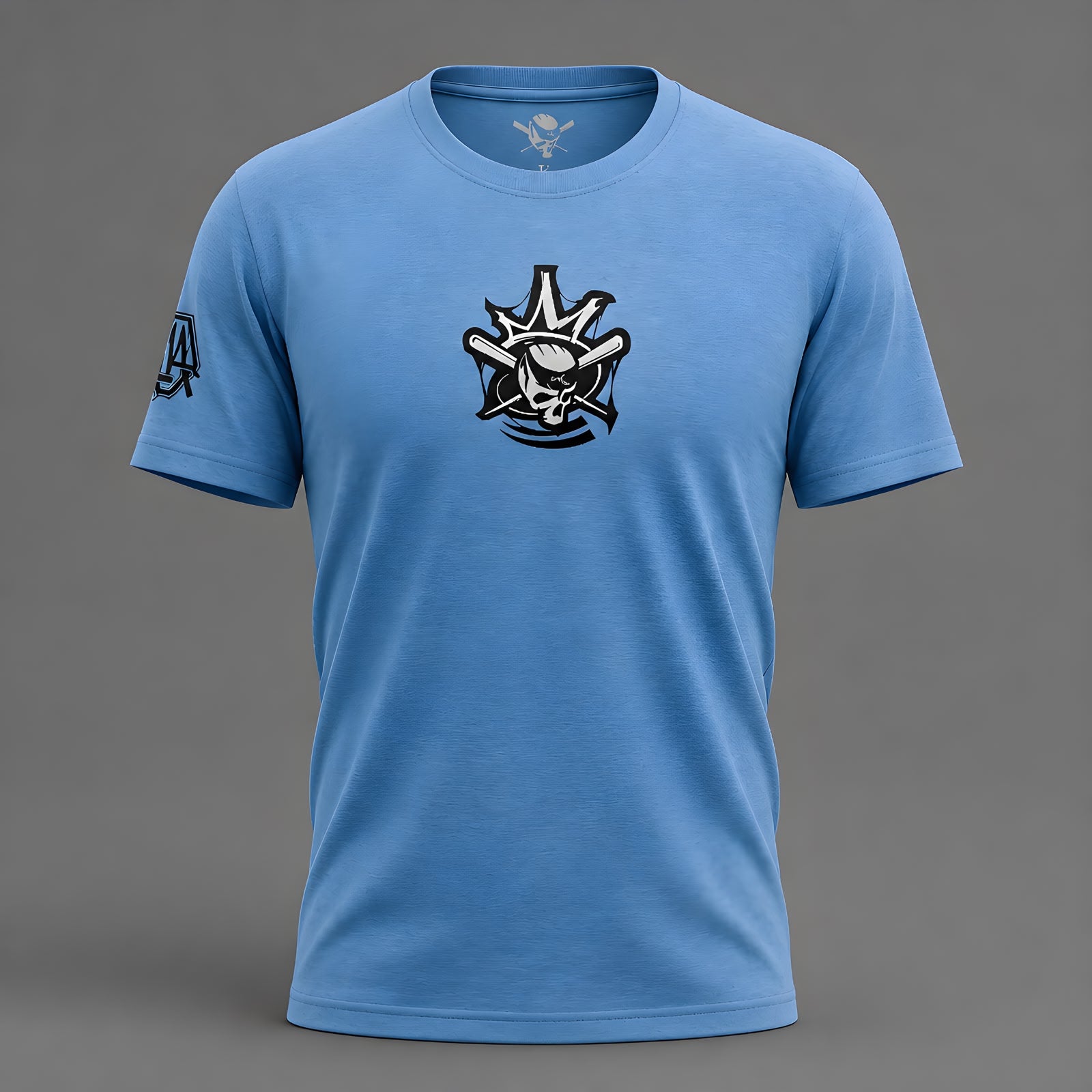 Old Skulls Clothin Fighter – Camiseta Antonio El Diamante Fofirca | DTF | Algodón Prelavado | Azul