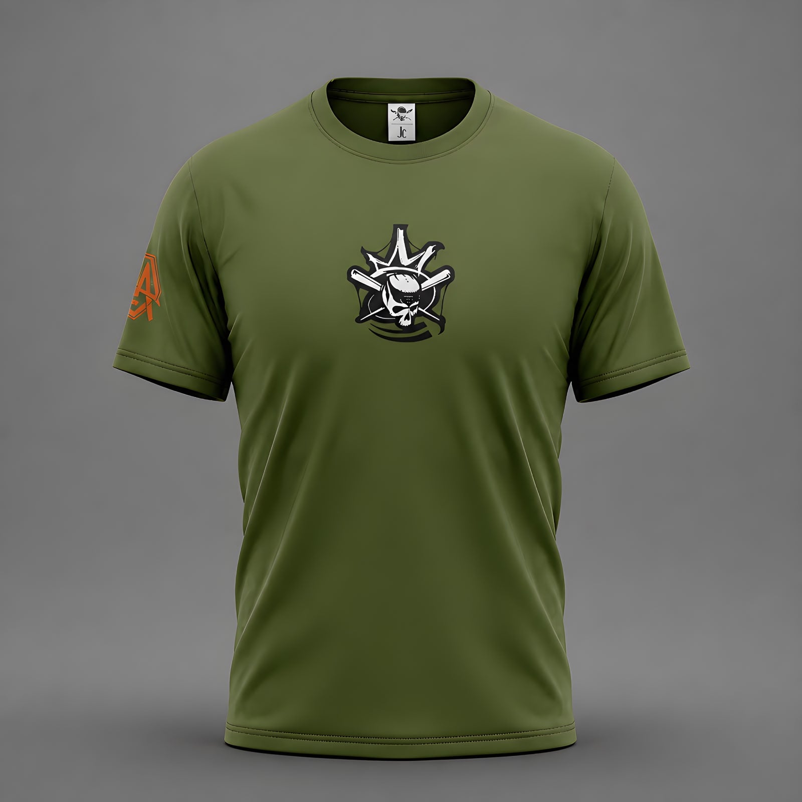 Old Skulls Clothin Fighter – Camiseta Paddy The Problem | DTF | Algodón Prelavado | Verde