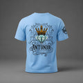 Old Skulls Clothin Fighter – Camiseta Antonio El Diamante Fofirca | DTF | Algodón Prelavado | Azul