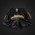 Pantalón “Kill Code 
“ Muay Thai Shorts Old Skulls parte delantera 