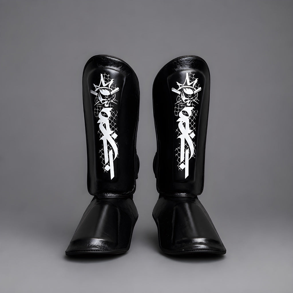 Protectores Tibiales Old Skulls “ OLD BLACK “ 