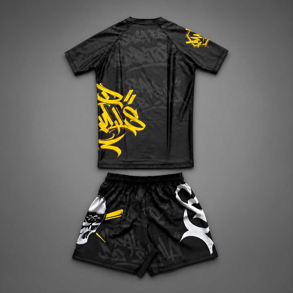 Rashguard Blackbook Combat Set Espalda 